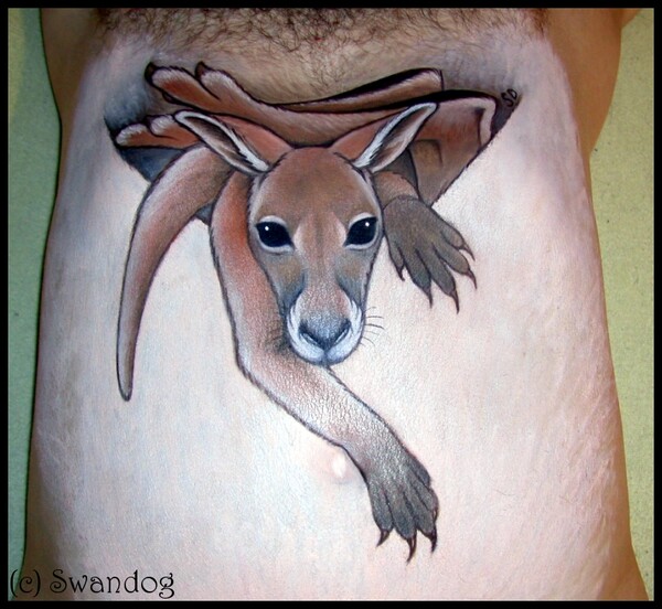 Buy Kangaroo Temporary Tattoo set of 3 Online in India - Etsy