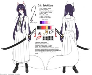 Sakaki Kanae Reference sheet by Tohkatana -- Fur Affinity [dot] net
