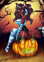 This is my pumpkin (Base YCH) Made by gothickitty