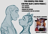 [Pre-Pose YCH] [OPEN] [Couple] [$30 per slot]