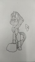 A posing Kirin