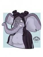 Elephant bust commission