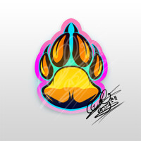 Pansexual Pride - Paw Print Design