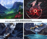 5/5 OPEN FERAL commissions 62-70$ with full background