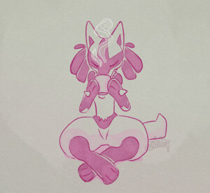 mewtwo and mega mewtwo y (pokemon) drawn by salanchu