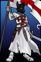 Commission for Yakamaru - Templar Wolf