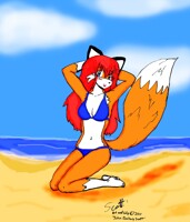 Lily on the Beach!
