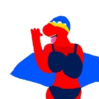 Hawk Leader in bikini