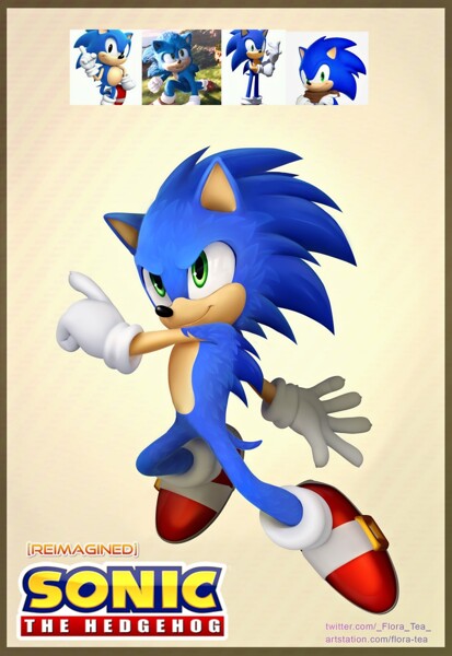 Sonic Movie Poster Redo by flora-tea -- Fur Affinity [dot] net