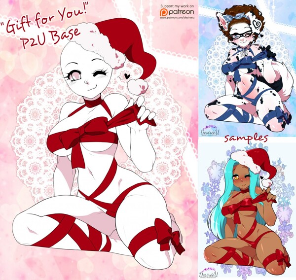 P2U Christmas Anime Female Base: Head to Toes [from Anime Base Set #53]