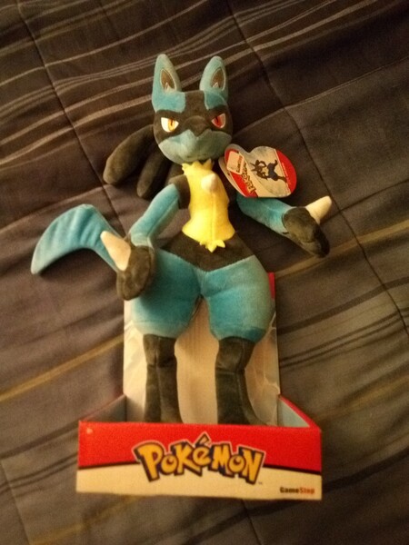 gamestop lucario plush