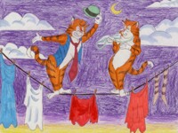 Toon Cats - Mungojerrie & Rumpleteazer, Tex Avery Style