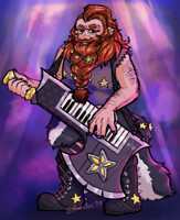Starbeard the Dwarven Electro Bard