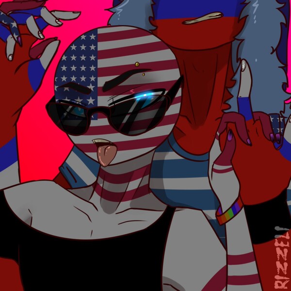 CountryHumans Russia and USA by Rizzeli -- Fur Affinity [dot] net