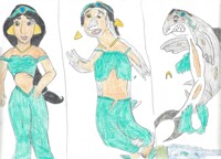 Princess Jasmine turns into a Shark 1/2