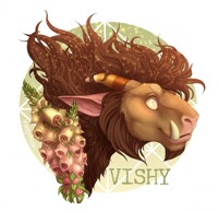 Painted Badge - Vishy