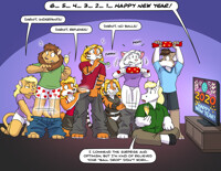 Happy mew year! =^.^= (colored)