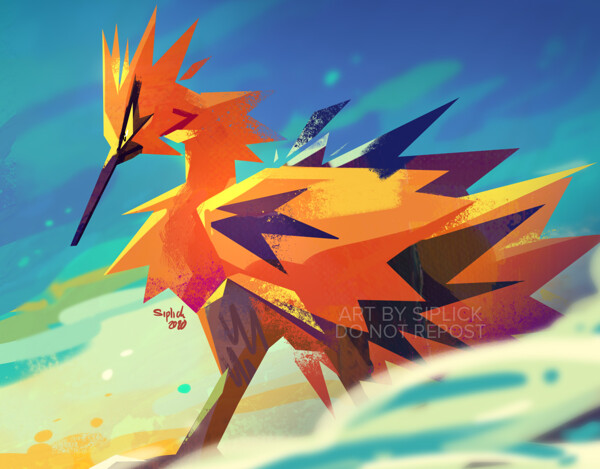 Galarian Zapdos by SiplickIshida -- Fur Affinity [dot] net