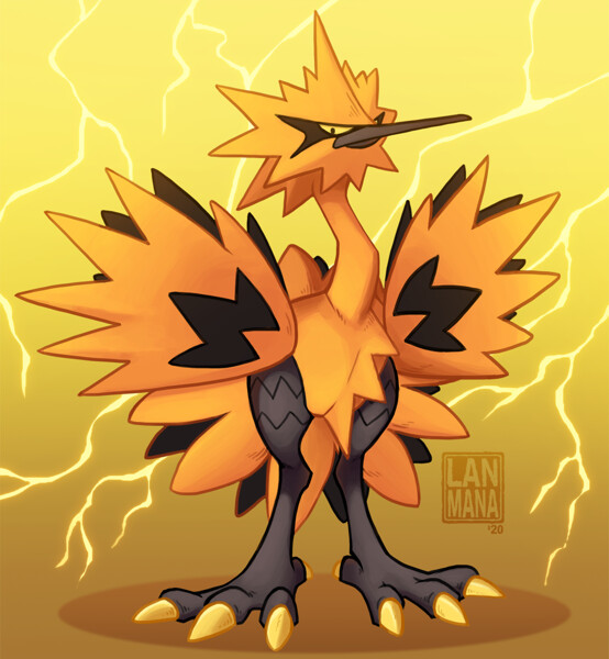 Galarian Zapdos by SiplickIshida -- Fur Affinity [dot] net