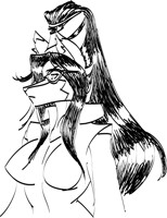 Faya with  Bayonnetta hair