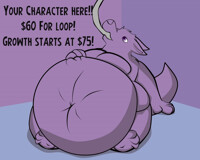 [ANIMATED YCH!!] Gulping Loop, Multi slot