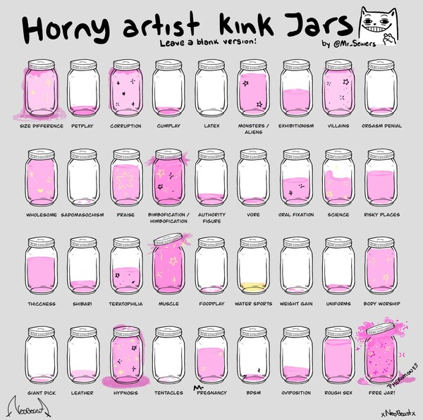 Horny artist kink jar