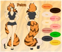 Petra the Were-Tiger, Human form, sfw