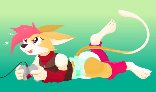 Padded gaming by yipthecoyotepup -- Fur Affinity [dot] net