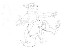 Sketch - Skarios, inflatable roo