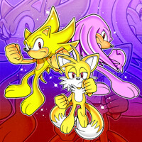 Super Sonic and Super Tails Fusion for hker021 by SonicSpirit128 -- Fur  Affinity [dot] net