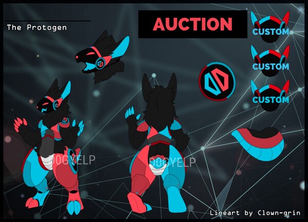 Custom protogen commission auction (plus RF detailed specs) 