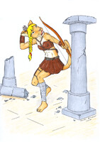 Archery-cat-girl