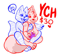 Gaming couple ych