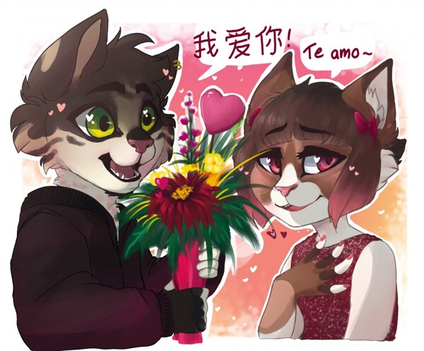 Valentines Day Haskell × Mei by Coca-kocha -- Fur Affinity [dot] net