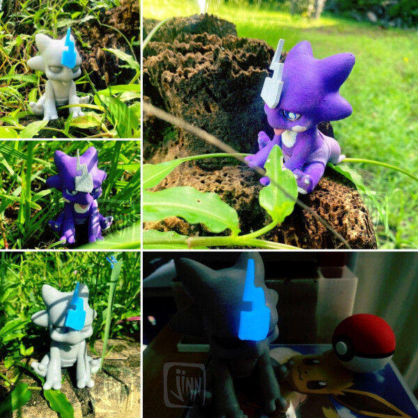 Pokemon Toxel Toxtricity 3D model 3D printable