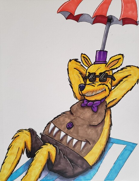 Nightmare Fredbear by tailsdollterror -- Fur Affinity [dot] net