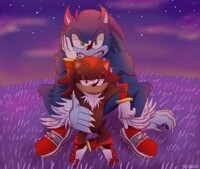 Sonadow kiss by Pixeloze -- Fur Affinity [dot] net