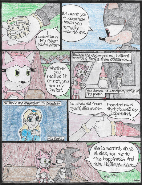sonic the werehog and amy comic