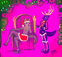 Coywolf-Dog Christmas