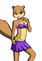 Sandy Cheeks in bikini
