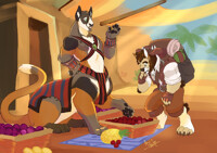 color sketch commission for alysterwolf