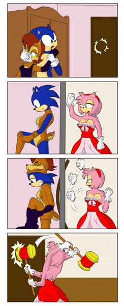 Sonic stuck in Princess Elise kigurum by Vytz -- Fur Affinity [dot