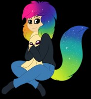 Rainbow boi and his stuffle
