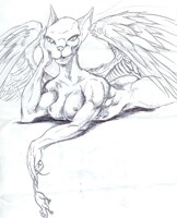 winged feline