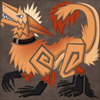 Stylized Monster Hunter Inspired Icon - Darius