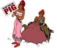 Don't Feed the Pig IN LIVING COLOR!!!