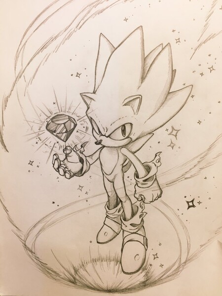 Random sonic stuff - My newest Super Sonic drawing - Wattpad