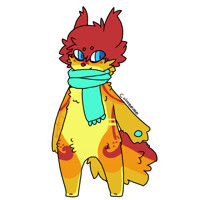 Sun Set Wolf Scarf in Winter