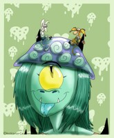 Two goblins and a cyclops