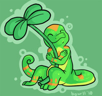 hugs a clover
